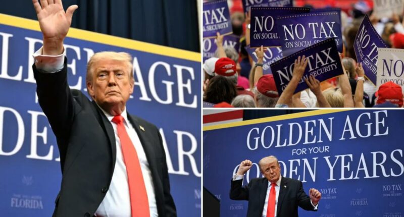 Trump hangs with seniors in Florida's Villages âÂ  touts everything he's done to make life more affordable